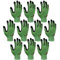 3m Super Grip 200 All Day Comfort Nitrile Foam Coated Work Gloves -10 Pairs Medium Green