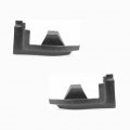 Chevy C1500 K1500 1994 95 96 97 98 1999 Bumper Filler Driver And Passenger Side Pair Front Black Replacement For Gm1088168 