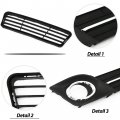Waltyotur Front Bumper Lower Grille Fog Light Lamp Cover Trim Replacement For Toyota Camry Se 2012-2014