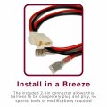 Alveytech Universal 10 2 Pin 600v 14awg Battery Wiring Harness Replacement Wire For Minimoto Mega Moto Pulse Scooter Atv Mini