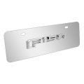 Ford F-150 2015 Up Chrome Half Size Stainless Steel License Plate 12 In X 4 25 European Look 3d Logo Official Licensed Plfd Ch3 