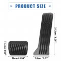 X Autohaux Anti Slip Aluminum Alloy Car Interior Foot Pedal Pads Accelerator Gas Brake Cover Kit Replacement For Mazda 2 3 6