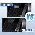 X Autohaux Anti Slip Aluminum Alloy Car Interior Foot Pedal Pads Accelerator Gas Brake Cover Kit Replacement For Mazda 2 3 6