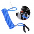 Acouto Kill Switch Lanyard 2pcs Outboard Engine Key Tether Emergency Ignition Stop Safety Rope Clip Hook For Yamaha Motor