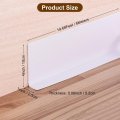 Uxcell Flexible Baseboard Molding Trim 5 Width X 20ft Length Self-adhesive Pvc Wall Base For Floor Corner White