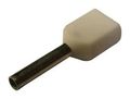 Wire Ferrule Din End Twin 20 Awg 8 Mm 15 White 