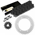 Caltric Black Drive Chain And Sprocket Kit For Suzuki Dr650se 1996-2018