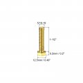 Uxcell Brass Hex Bolts 5 16-18x1-1 2 5pcs Fully Thread Grade 4 8 Solid Hexagon Head Bolt Machine Screws For Machinery