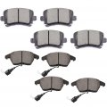 Aintier Automotive Replacement Brake Pads Front Rear Fit For Audi A3 2006-2013 For Quattro Tt 2008-2009 2009-2015