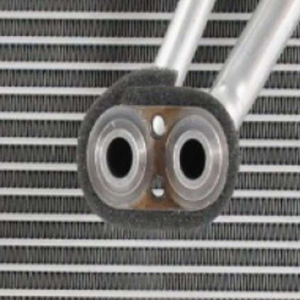 A C Evaporator Core For Hyundai Accent 2018 2019 2020 2021 2022 Block Fitting Inlet Outlet Connection Cross Flow Replacement