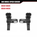 2pcs Abs Wheel Speed Sensor 89542-04020 89543-04020 Replacement For Toyota Tacoma 05-22 4runner 03-22 Fj Cruiser 07-14 Land