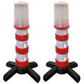 Electriduct Road Emergency Beacon Led Flare Kit With Storage Case Red 2 Kits