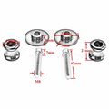 Motorcycle Cnc Aluminum 8mm Swingarm Sliders Spools For Bmw S1000rr 2009-2014 Kawasaki Zx10r 2011-2014zx6r Z800 Silver
