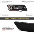 Full Led Front Side Marker Lights For 1998-2004 Mercedes Slk230 Slk320 Slk32 1998-2003 Clk320 Clk430 Clk55 Chrome Housing Smoke