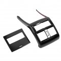 Qiilu 2 Pcs Car Rear Air Conditioning Trim Vent Frame Fit For Benz Gle Class Gls Gl 13-19 Carbon Fibebr Style