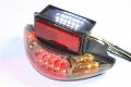 Smt- Custom Smoke L Lens Led Brake Tail Light With Integrated Turn Signals Indicators Compatible 1999-2007 Suzuki Hayabusa