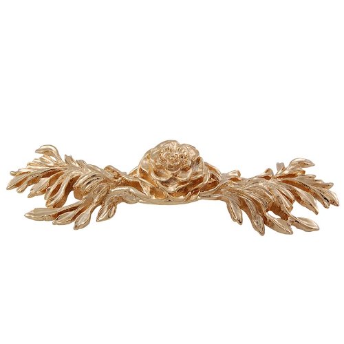 Vicenza Designs K1224 Carlotta Jasmine Pull 3-inch Polished Gold