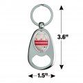 Graphics More Rustic Washington Dc District Of Columbia State Flag Distressed Usa Keychain Chrome Metal Spinning Oval Bottle