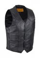 Mens Leather Motorcycle Vest With Gun Pocket Size 6xl 6x-large 62-64 