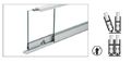 C R Laurence S710a36 Crl Satin Anodized 36 Security Anti-lift Track Assembly 