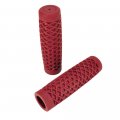 Vans Waffle Pattern Rubber Motorcycle Grips Oxblood Red Sold As A Pair For 1 Bars Red1 