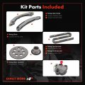 A-premium Engine Timing Chain Kit W Vvt Tensioner Guide Fit Dohc 4 5 6cyl 2 8 3 7 2l Compatible With Chevy Gmc Isuzu Olds