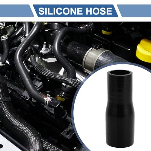 Straight Coupler Silicone Hose 35mm 1 38in To 45mm 77in Id 5in Length Black 3 Ply Reinforced Intake Piping For Turbo