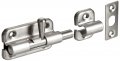 Stainless Steel 304 Spring Loaded Barrel Bolt Satin Finish Non Locking 2-23 64 Plate Length 45 Throw Pack Of 1 