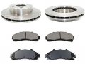 Front Ceramic Brake Pad And Rotor Kit Compatible With 1995-2001 Ford Explorer 