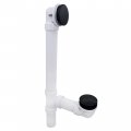 Westbrass 493244h-62 12 4 Bath Waste Overflow Assembly With Tip-toe Drain Plug And Illusionary Faceplate-sch 40 Pvc Pipe 1-pack 
