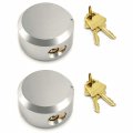 Hockey Puck Lock 2-7 8 Trailer Door Keyed Differently 2 Pieces