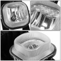Chrome Housing Headlights Bundle With Clear Lens Driving Fog Lights Compatible Ford F250 F350 F450 Super Duty Excursion 05-07