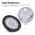 G-plus 4 Inch Round 12 Led Reverse Backup Tail Lights Compatible With Trucks Trailers Tractors Semi-trailer Dump Bus Boat