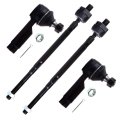 4 Piece Front Inner And Outer Tie Rod End Es3438 Ev458 For Infiniti I30 2000 2001 I35 2002 2004 Nissan Maxima 2003 