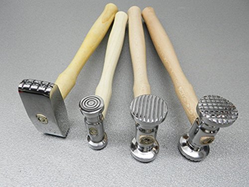 Texture Hammer Texturing Metal 4 Hammers 8 Patterns Jewelry Design Metalworking Lz 2 Fre Noveltools