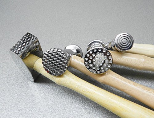 Texture Hammer Texturing Metal 4 Hammers 8 Patterns Jewelry Design Metalworking Lz 2 Fre Noveltools