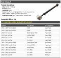Front Driveshaft Cv At Transfer Case 22 Inch Weld To Compatible With 2002-2005 Ford Explorer 4wd Awd Automatic Transmission