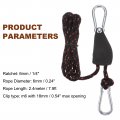 Uxcell 4pcs 1 4 6mm Adjustable Ratchet Rope Hanger With Metal Gears 7 9ft 2 4meter Strap Ratcheting Pulley System Bungee Cord