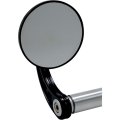 Joker Machine Round Bar End Mirror 3-1 4 Stem C Anodized Black 