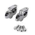 Zeta Bar Rise Offset Kit For 7 8 Handlebar Gray 