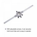 Uxcell Die Stock Handle Wrench Set M6 X 1 Threading Round And 20mm Fit M3 5-m6 Dies Holder Adjustable Hand Tool