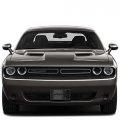 Ipick Image Made For Dodge Srt Hellcat 3d Dark Gray Logo On Black Carbon Fiber Pattern Stainless Steel License Plate
