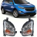 Driving Fog Lamps Replacement For 2018 Equinox Front Bumper Lights Clear Len Gm2592323 Gm2520196