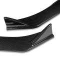 Auto Dynasty 3pcs Car Front Bumper Lip Spoiler Wing Body Kit Compatible With Mazda 6 2019-2021 Carbon Fiber Look