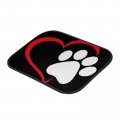 Yewattles Love Paw Print Car Front Rear Floor Mats 4 Pcs All Weatherpet Protector Mat Universal Fit Car Van Suv Truck Sedan
