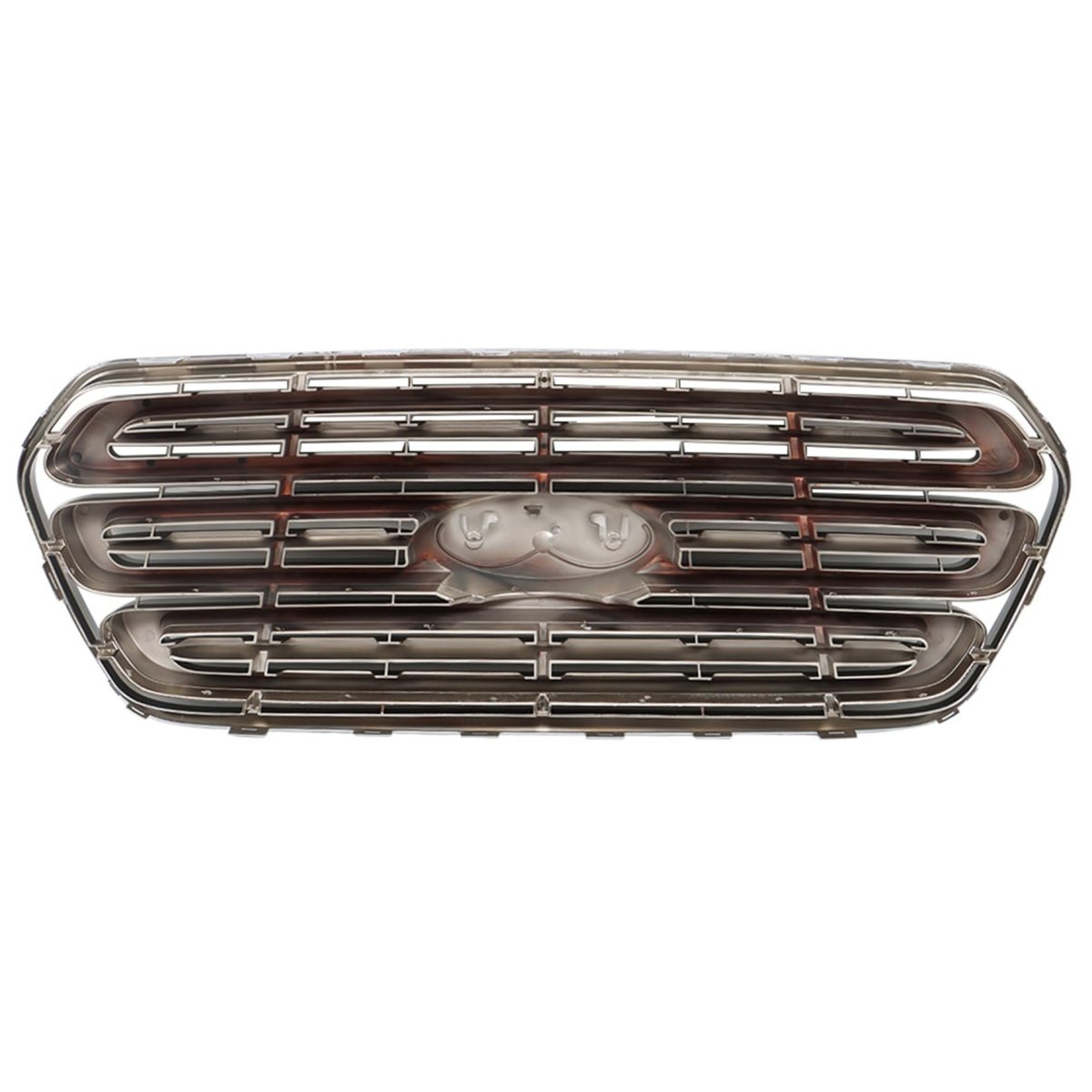 Chrome Front Bumper Grille Replacement For Ford Transit 150 250 350 2015 2016 2017 2018 2019 And Black Finish Part
