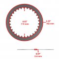 Caltric Clutch Friction Steel Plates And Gasket Kit Compatible With Yamaha Tracer 900 Gt 2019-2020