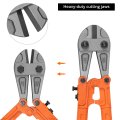 Qwork Large Bolt Cutter 30 Compound Cutting Mechanism Cuts Up To 1 2 Hard Materials