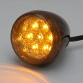 Httmt- Rear Smoke Running Brake Turn Signal Glossy Black Indicator Light Compatible With H-d Xl 883 1200 92-17 P N