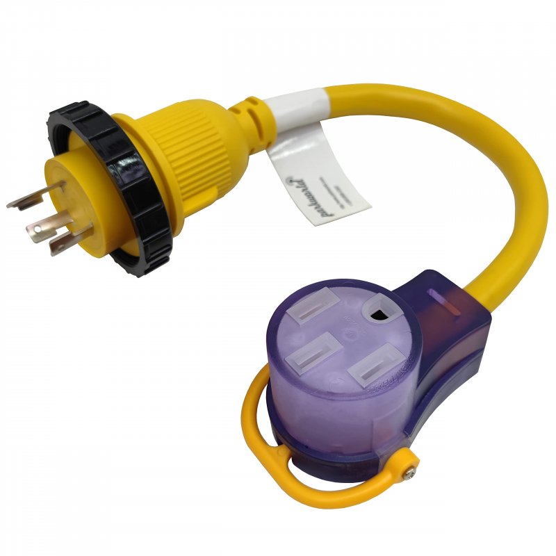 Parkworld 63630 Shore Power 30a To Ev Adapter Cord Nema L5-30p 14-50r For Electrical Vehicle Only Charger Or Tesla Umc Not Rv 1